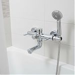 Дивертор для смесителя Frap FААА 1277-2604, кнопочный,  латунь, хром