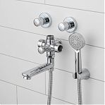 Дивертор для смесителя Frap FААА 1277-2604, кнопочный,  латунь, хром