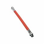 Излив для смесителя Frap F7268, гибкий, 31 см, гайка, силикон, цвет красный матовый