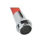 Излив для смесителя Frap F7268, гибкий, 31 см, гайка, силикон, цвет красный матовый
