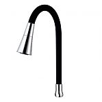Излив для смесителя Frap W14 гибкий, 55 см, чёрный
