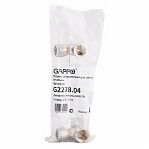 Планка установочная для смесителя Gappo G2278.04 ВР-Обжим, 1/2 х 16 мм, латунь никелированная