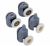 Комплект роликов для душевой кабины MasterProf №2, диаметр 23-25 мм, в упаковке 4 штуки