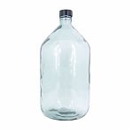 Бутыль винная Казак ТО 58, с крышкой, стеклянная, прозрачная, 20 л