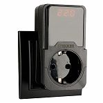 Реле напряжения Stekker VPR-200B 50690, для розетки, регулируемое, 230В, 16A, черный