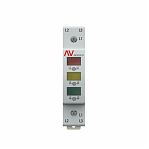 Индикатор напряжения EKF AV-L av-l-3ph-averes, трехфазный, 260 В, IP20, светодиод