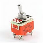 Тумблер 250V 15А (6c) ON-OFF-ON двухполюсный Rexant 36-4132