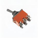 Тумблер 250V 15А (6c) ON-OFF-ON двухполюсный Rexant 36-4132