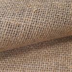 Ткань джутовая, мешковина, ламинированная, плотность 287 гр/кв.м, ширина 134 см, на отрез от 1 м