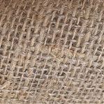 Ткань джутовая, мешковина, ламинированная, плотность 287 гр/кв.м, ширина 134 см, на отрез от 1 м