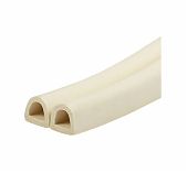 Уплотнитель TECH-TOP промышленный, самоклеящийся, D-профиль, 10х12 мм, белый