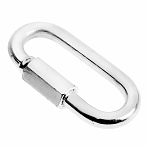 Карабин винтовой с муфтой 786985, диаметр 8 мм, оцинкованная сталь