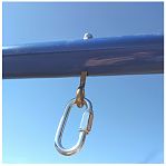 Карабин винтовой с муфтой 786985, диаметр 8 мм, оцинкованная сталь