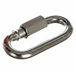 Карабин винтовой с муфтой 786985, диаметр 8 мм, оцинкованная сталь