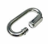 Карабин винтовой с муфтой 786985, диаметр 8 мм, оцинкованная сталь