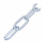 Цепь 3 мм DIN 766, длинное звено, разрывная нагрузка 320 кгс, 1 м