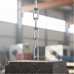 Цепь 3 мм DIN 766, длинное звено, разрывная нагрузка 320 кгс, 1 м