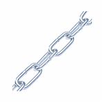 Цепь 3 мм DIN 766, длинное звено, разрывная нагрузка 320 кгс, 1 м