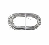 Трос металлополимерный, для белья, прозрачный, диаметр 4 мм, длина 20 м