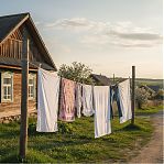 Трос металлополимерный, для белья, прозрачный, диаметр 4 мм, длина 20 м