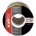 Уплотнитель самоклеющийся Kim Tec промышленный, D-профиль, черный, 15х21 мм