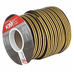 Уплотнитель самоклеющийся Kim Tec промышленный, D-профиль, черный, 7.5х9 мм