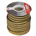 Уплотнитель самоклеющийся Kim Tec промышленный, D-профиль, черный, 7.5х9 мм