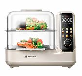 Пароварка Brayer BR2860, для приготовления двух блюд на пару, 2050 Вт, 10 л