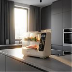 Пароварка Brayer BR2860, для приготовления двух блюд на пару, 2050 Вт, 10 л