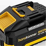 Аккумулятор Hanskonner Maximum Tabless HBP2008TAB, 1BatterySystem, 18В, 8.0Ah, Li-Ion, слайдер, индикатор заряда
