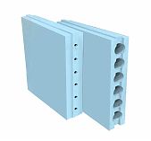 Плита гипсовая пазогребневая Bonolit ПГУ 667х500х100 мм, полнотелая, на поддоне 22 шт