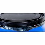 Бочка 220 литров, вымытая, полиэтиленовая, с крышкой на железном обруче, синяя