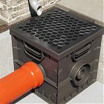 Дождеприемник Gidrolica Point ДП 30-30, 230, 300х300х300 мм, пластиковый, класс нагрузки С250, без комплектующих