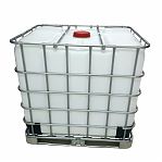 Куб 1000 литров пластиковый для технической воды, в металлической обрешетке на поддоне
