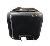 Бак 100 литров с встроенным термостатом, пластиковый, для нагрева воды, черный