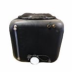 Бак 150 литров с встроенным термостатом, пластиковый, для нагрева воды, черный