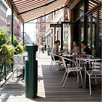 Урна-пепельница К-150, зеленая, для наружного и внутреннего использования, 10 л