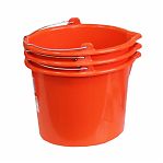 Ведро для красок и смесей Decor серия Profi 533-020, 20 л, ударопрочное, цвет оранжевый