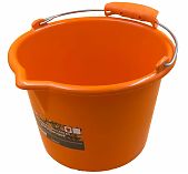 Ведро для красок и смесей Decor серия Profi 533-020, 20 л, ударопрочное, цвет оранжевый