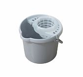 Ведро Etna Homver круглое, с отжимом МОП, 12 л, серый, 221218335/03