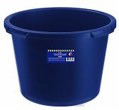 Таз строительный Maxim 11614985, круглый, усиленный, синий, 45 л