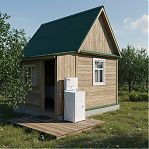 Умывальник дачный Вихрь Люкс 74/4/4, с подогревом, пластиковая мойка, цвет белый