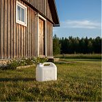 Канистра Martika Просперо С931БЕЛ, пластиковая, пищевая, прямоугольная, белая, 10 л