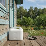 Канистра Martika Просперо С931БЕЛ, пластиковая, пищевая, прямоугольная, белая, 10 л