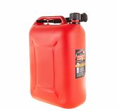 Канистра 25 литров Rezer REZOIL 03.011.00042 для ГСМ, пластиковая, с винтовой крышкой, красная