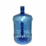 Канистра-бутыль 18.9 литров для воды, пищевая, пластиковая, с ручкой для кулера, без крышки, голубая