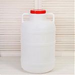 Бочка-канистра 40 литров Альтернатива М046, для воды, пищевая, пластиковая, с крышкой и ручками, белая