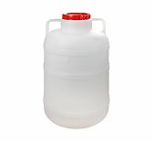 Бочка-канистра 40 литров Альтернатива М046, для воды, пищевая, пластиковая, с крышкой и ручками, белая