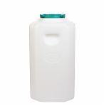 Бочка 110 литров Альтернатива М410 для воды, пищевая, пластиковая, с крышкой и ручками, белая