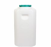 Бочка 110 литров Альтернатива М410 для воды, пищевая, пластиковая, с крышкой и ручками, белая